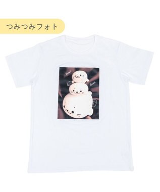 Mother garden しろたん 半袖 Ｔシャツ 《つみつみフォト》 ユニセックス ホワイト