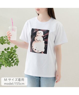 Mother garden しろたん 半袖 Ｔシャツ 《つみつみフォト》 ユニセックス ホワイト