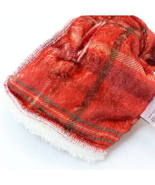 PET PARADISE ペットパラダイス クリスマス サンタ帽子 《ふわふわチェック柄 》 中型犬 サンタ