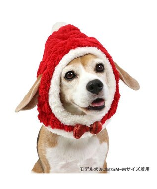 PET PARADISE ペットパラダイス クリスマス サンタ帽子 《ふわふわチェック柄 》 中型犬 サンタ