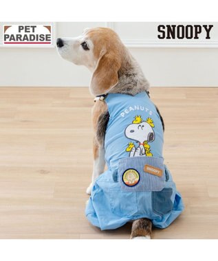 PET PARADISE スヌーピー ウッドストック モリモリ オーバーオール 中型犬