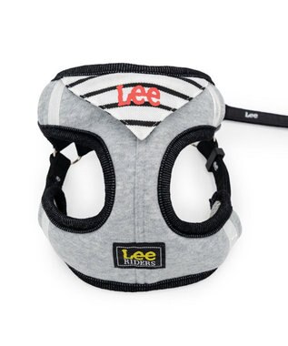 PET PARADISE Lee バンダナ ハーネス＆リード Ｓ グレー×ブラック