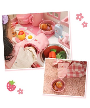 Mother garden マザーガーデン 野いちご ミトン ピンク（淡）