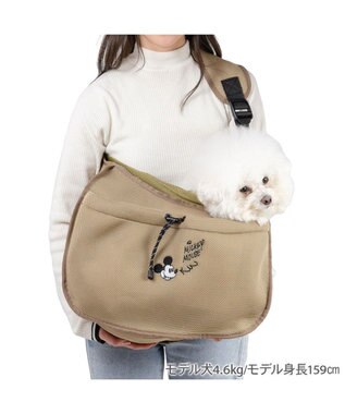 PET PARADISE ディズニー ミッキーマウス メッシュ スリング キャリーバッグ Ｍ 小型犬 モカ