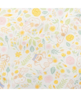 PET PARADISE スヌーピー はじめてのロンパース 《のほほん柄》 小型犬 ホワイト×イエロー