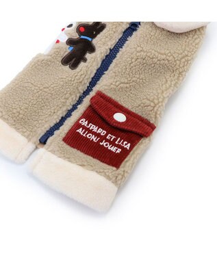 PET PARADISE リサとガスパール 背開き ベスト 《ベージュ》 中型犬 ベージュ