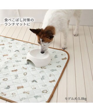 PET PARADISE ペットパラダイス makokoro 吸水マルチマット 《わんちゃん柄》 ホワイト