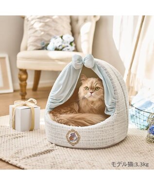 PET PARADISE ディズニー ３兄弟 ゆりかごハウス ホワイト×シルバー