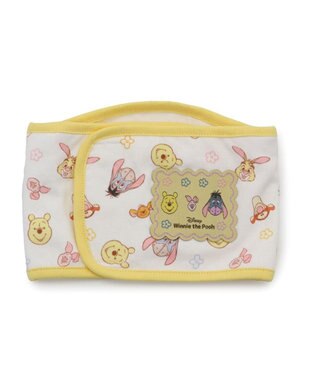 PET PARADISE ディズニー くまのプーさん マナーベルト 《フレンズ柄》 小型犬 ホワイト×イエロー