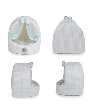 PET PARADISE ディズニー ３兄弟 ゆりかごハウス ホワイト×シルバー