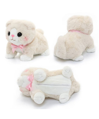 Mother garden  マザーガーデン さわってねこちゃん&バスケット ミルクティースコティッシュフォールド