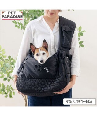 PET PARADISE ディズニー ミッキーマウス 白黒 スリングバッグ Ｍ