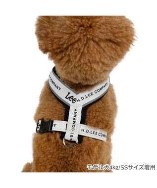 PET PARADISE Lee ロゴ アクティブ ハーネス Ｓ 小型犬 ホワイト×ブラック
