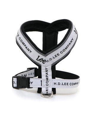 PET PARADISE Lee ロゴ アクティブ ハーネス S 小型犬 ホワイト×ブラック