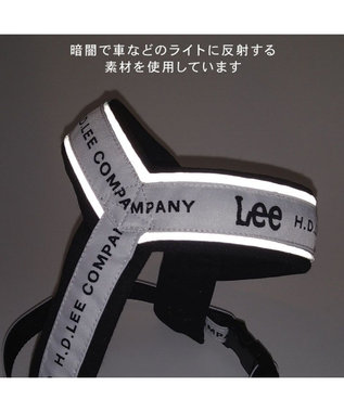 PET PARADISE Lee ロゴ アクティブ ハーネス S 小型犬 ホワイト×ブラック
