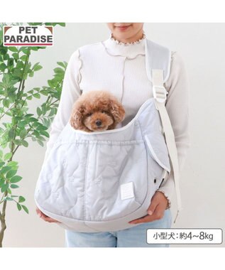 PET PARADISE ペットパラダイス キルティング ショルダーバッグ 《グレー》 Ｍ
