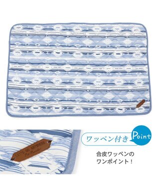 PET PARADISE 接触冷感 柔らか クールマットM《苺 ネイティブ 》 (90×60cm) ネイティブ柄