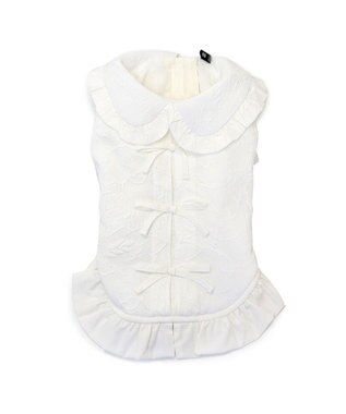 PET PARADISE cherircouture ジャガードコート 小型犬 ホワイト