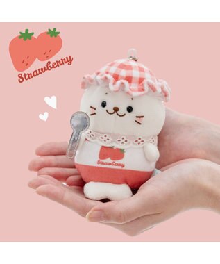 Mother garden しろたん ジャムキーホルダー 《いちごしろたん》 単品 いちごしろたん