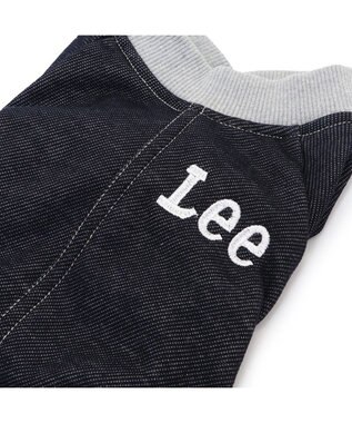 PET PARADISE Lee ニット デニム ロンパース 小型犬 紺(ネイビー・インディゴ)