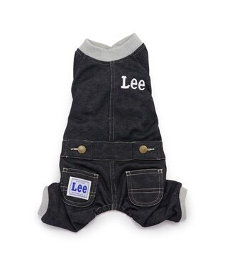 PET PARADISE Lee ニット デニム ロンパース 小型犬 紺(ネイビー・インディゴ)