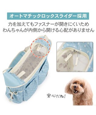 PET PARADISE リサとガスパール 刺繍 スリングバッグ Ｓ ブルー