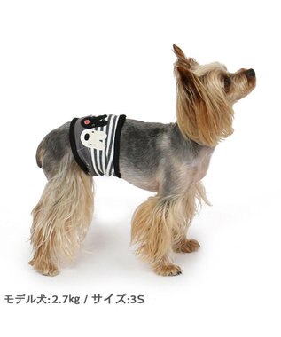 PET PARADISE リサとガスパール マナーベルト モノクロ 【小型犬】 -