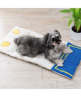 PET PARADISE ディズニー ドナルドダック クールロールマット ホワイト×ブルー