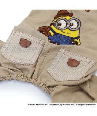 PET PARADISE ミニオン ボブ ティム つなぎ オーバーオール  小型犬 ベージュ