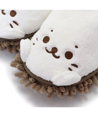 Mother garden しろたん お掃除スリッパ 《23cm～/25cm～》 ホワイト