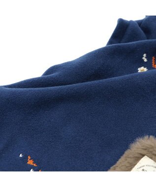 PET PARADISE ペットパラダイス ペティヒートDAN  ハイネックTシャツ 《ノルディック柄》 小型犬 紺（ネイビー・インディゴ）