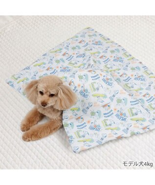 PET PARADISE スヌーピー もちっと クール ブランケット 《サーフ柄》 -