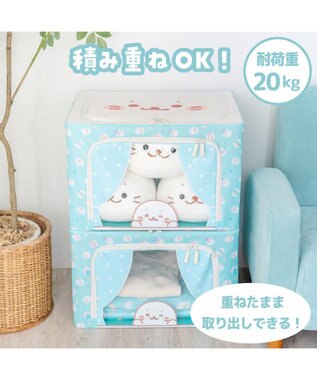 Mother garden しろたん 収納ケース 《ぽてぽて柄》 ぽてぽて柄