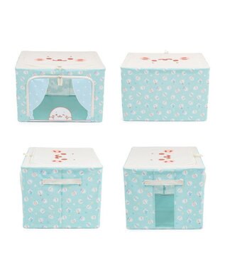 Mother garden しろたん 収納ケース 《ぽてぽて柄》 ぽてぽて柄