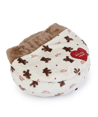 PET PARADISE ペットパラダイス 丸型寝袋 遠赤外線 《くまちゃん柄》 50cm くまちゃん柄