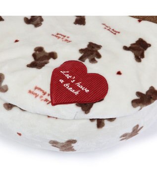 PET PARADISE ペットパラダイス 丸型寝袋 遠赤外線 《くまちゃん柄》 50cm くまちゃん柄