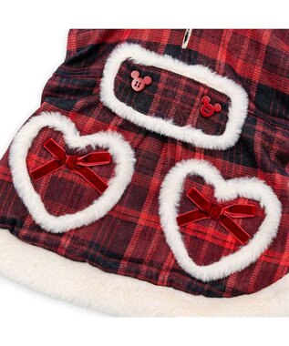 PET PARADISE ディズニー ミニーマウス チェックコート 中型犬 レッド×ホワイト