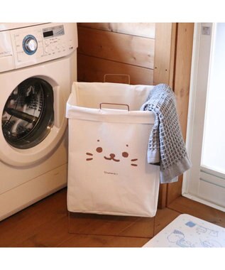 Mother garden しろたん ランドリーバスケット 白～オフホワイト