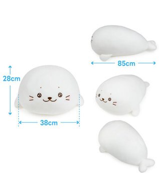 Mother garden しろたん 公式 うるうるふわもち抱き枕 85cm 記念ステッカープレゼント ネット店限定 －