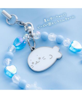 Mother garden しろたん ビーズストラップ 《水色》 単品 水色