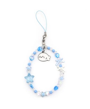 Mother garden しろたん ビーズストラップ 《水色》 単品 水色