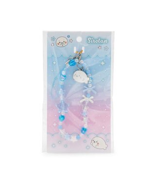 Mother garden しろたん ビーズストラップ 《水色》 単品 水色