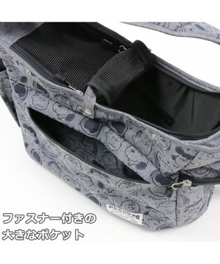 PET PARADISE スヌーピー スリング キャリーバッグ 《フェイス柄》 M 小型犬 グレー