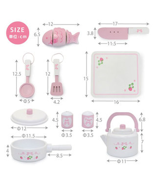 Mother garden マザーガーデン  キッチンツール 9点セット 《スウィートストロベリー》 ツールセット