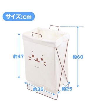Mother garden しろたん ランドリーバスケット 白~オフホワイト