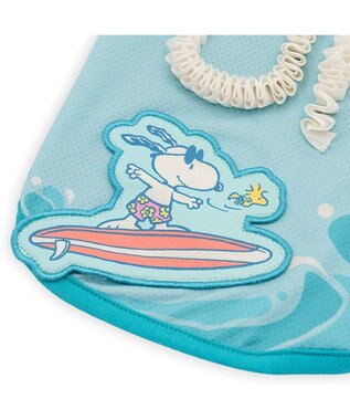 PET PARADISE スヌーピー エコメイド タンクトップ《サーフ柄》 中型犬 ライトブルー