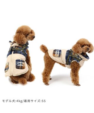 PET PARADISE ペットパラダイス アウター ハーネス ベスト 《チェック柄》 小型犬 チェック柄