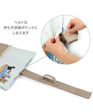 PET PARADISE スヌーピー クール ロールマット 《サーフ柄》 Ｍ ブルー系