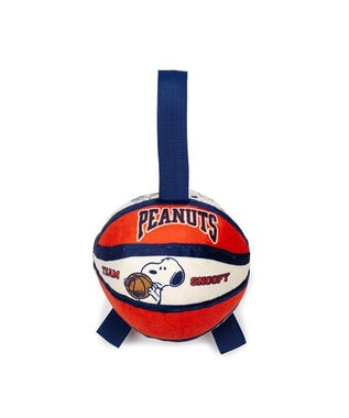 PET PARADISE スヌーピー タブ付 バスケットボール  トイ オレンジ×ホワイト