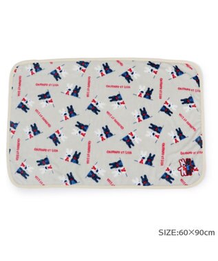 PET PARADISE リサとガスパール ブランケット 《頬杖柄》 ベージュ